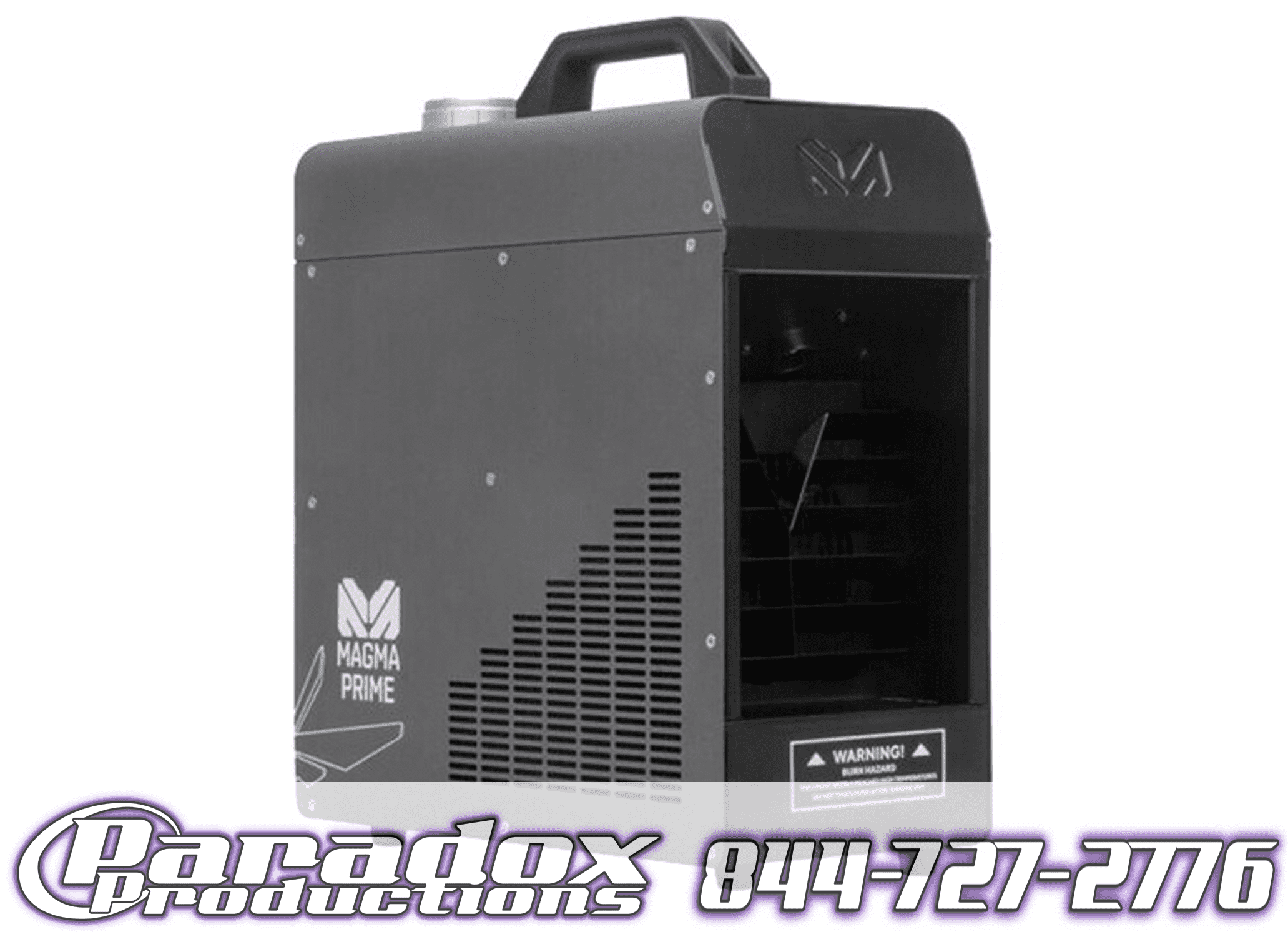 A black Magmatic Magma Prime Hazer featuring the words "paradox productions.