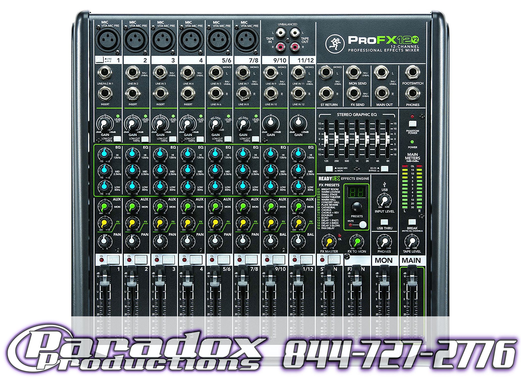 The protools sx12 is a digital mixer with a large number of inputs.