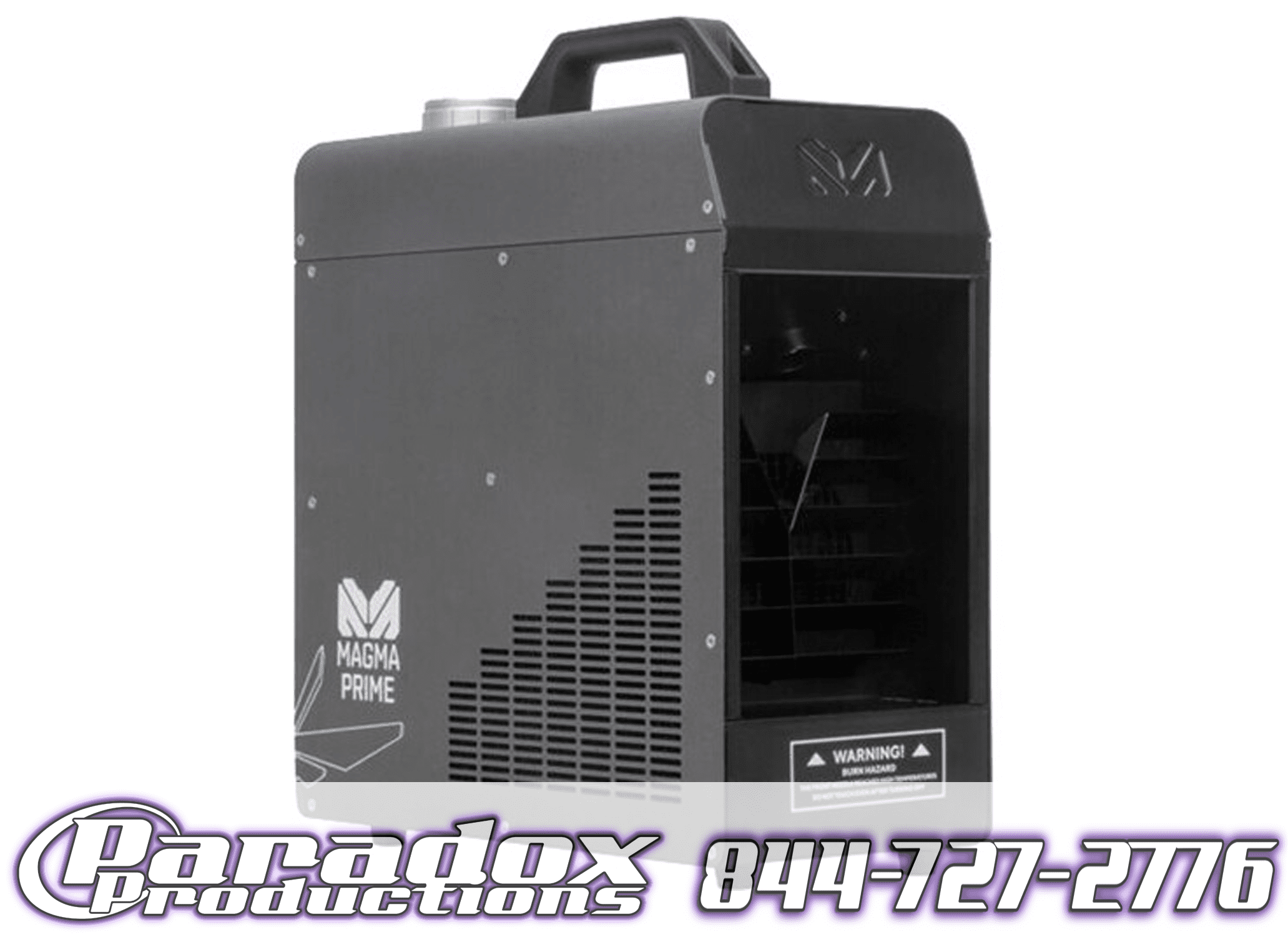 A black Magmatic Magma Prime Hazer featuring the words "paradox productions.