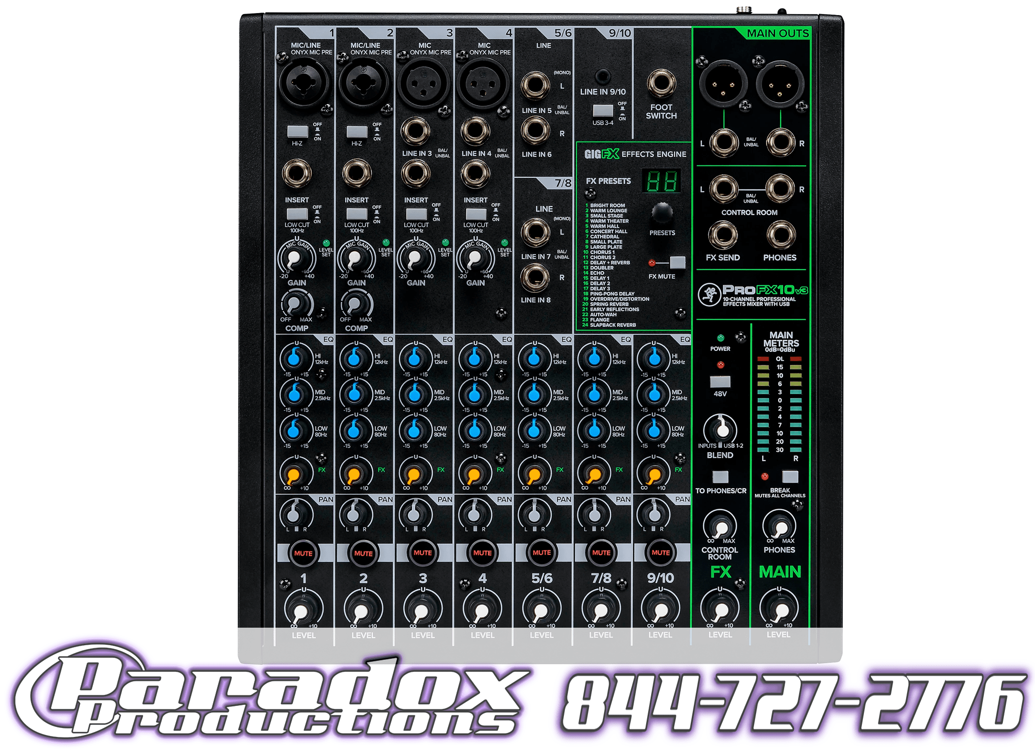 Mackie Mixer Rental