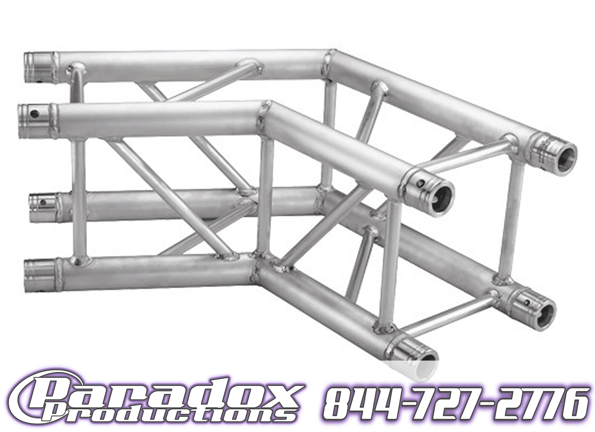 Aluminum truss corner.