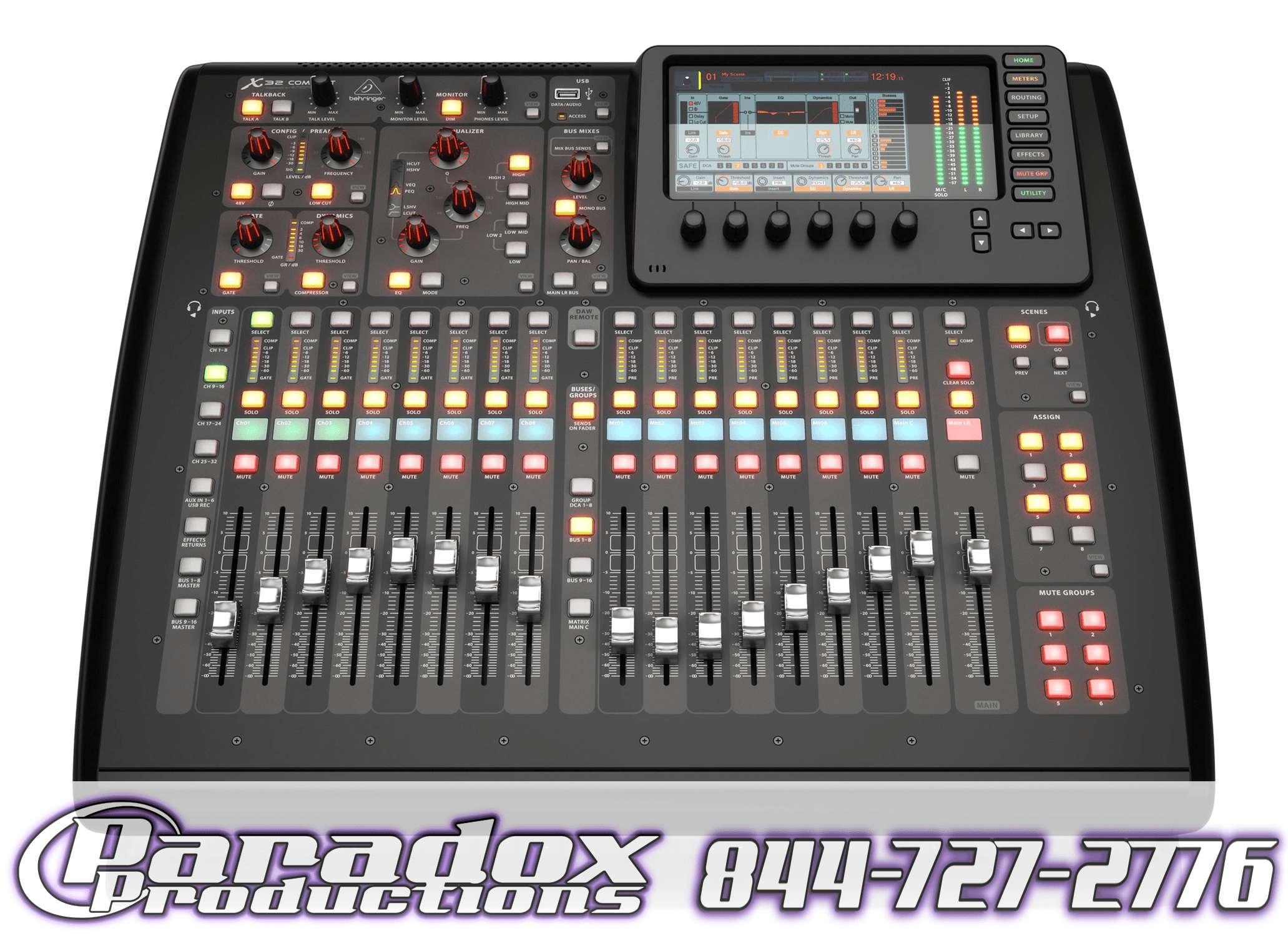 Paradox productions pdx - digital mixing console.
