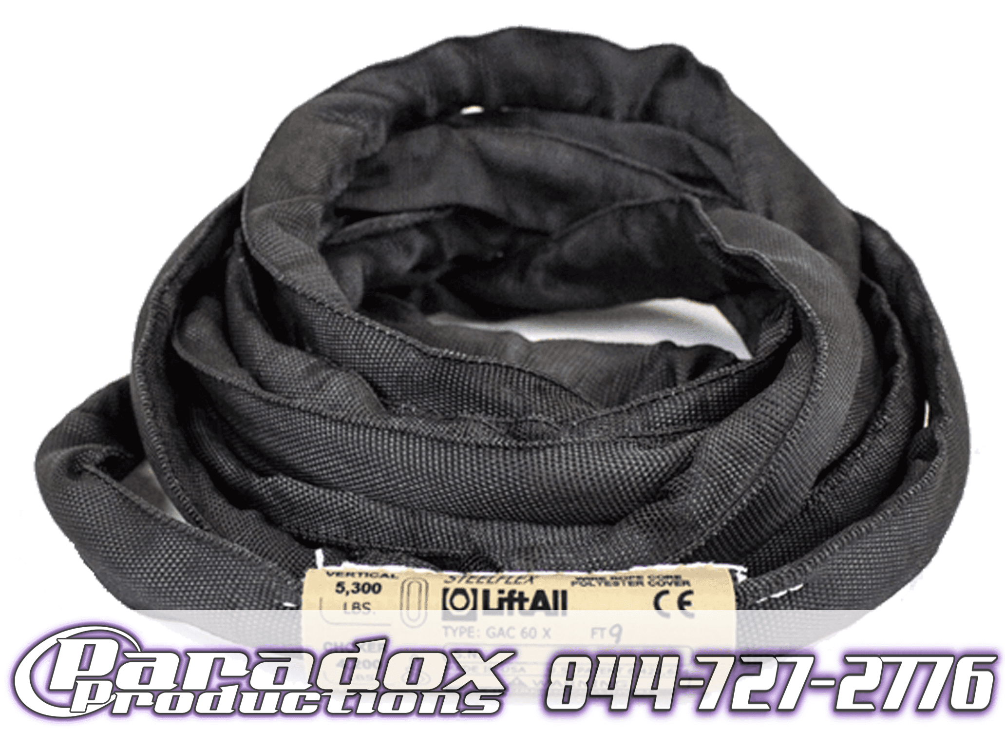 A black GacFlex enveloping a white surface.