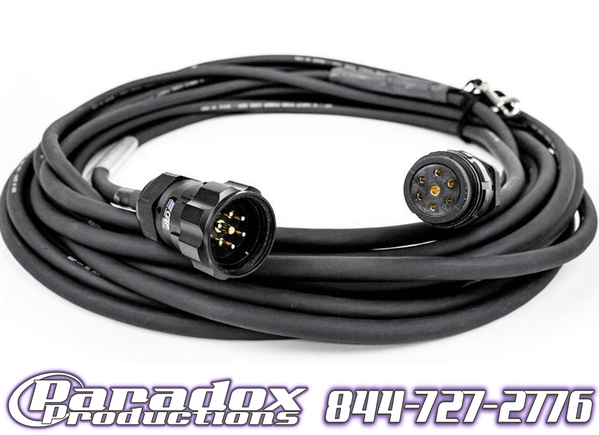 A black Motor Cable with connectors.