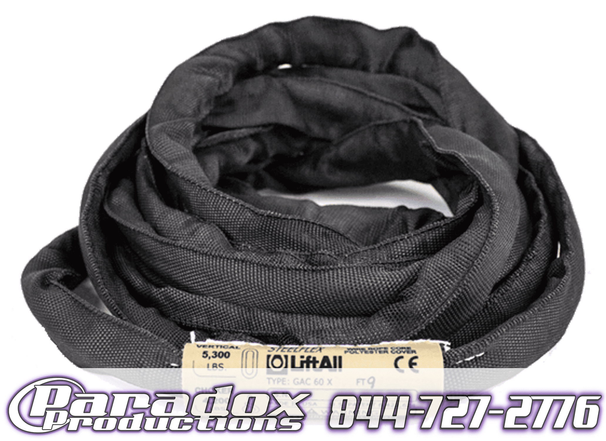 A black GacFlex enveloping a white surface.
