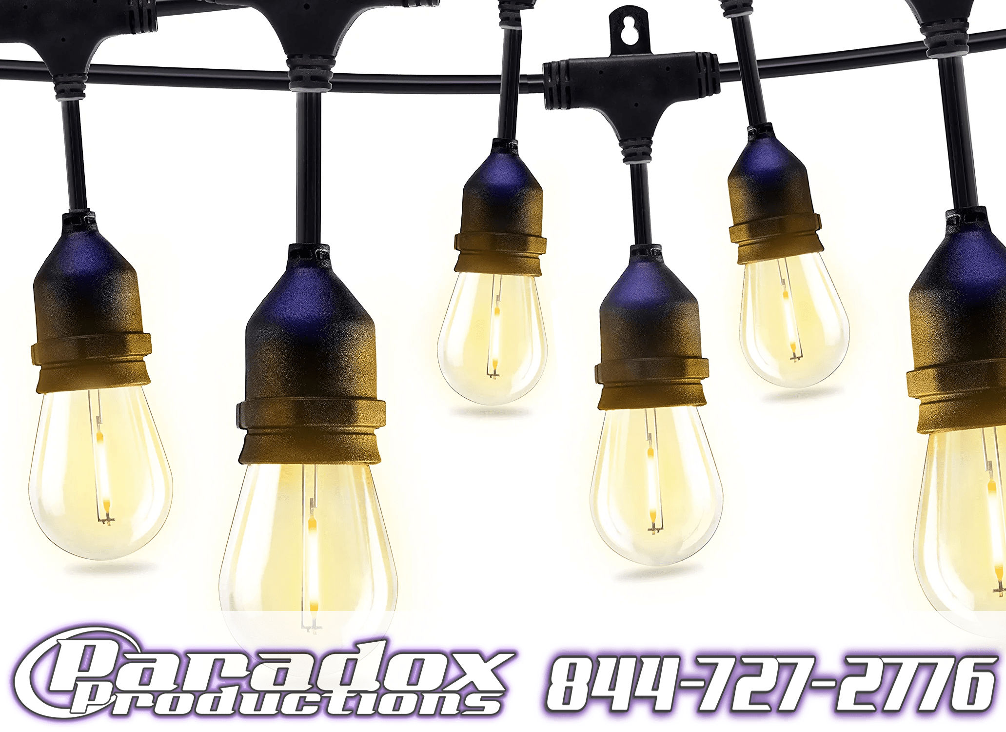 festoon lighting rental